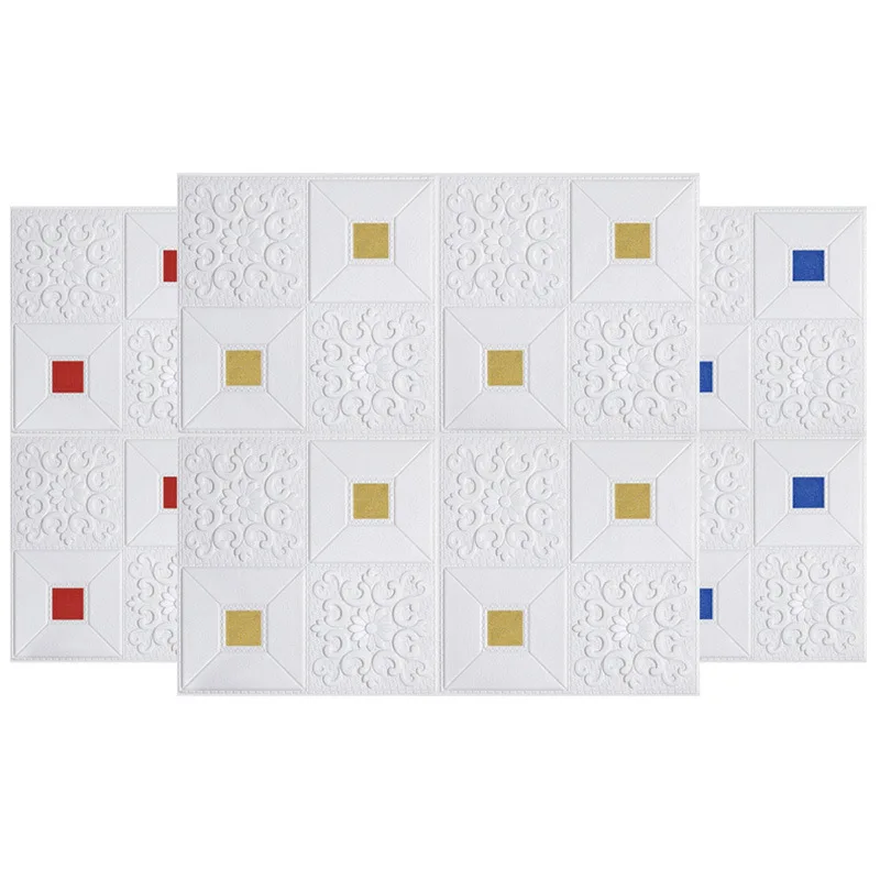 Home improvement stickers design home decoration  interior wall panel 3d foam wallpaper