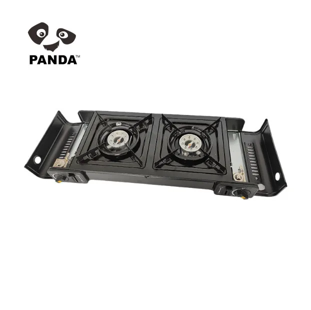 High Quality Stainless Steel Gas Cooker 2 Burner High Power Double Stove Outdoor Kitchen Two Burner Camping Gas Stove
