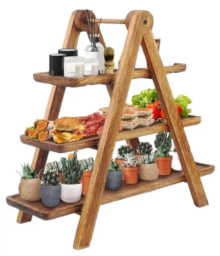 Wooden Display Stand Wood Cupcake Stands rack  Wood shelves display with 3 layers
