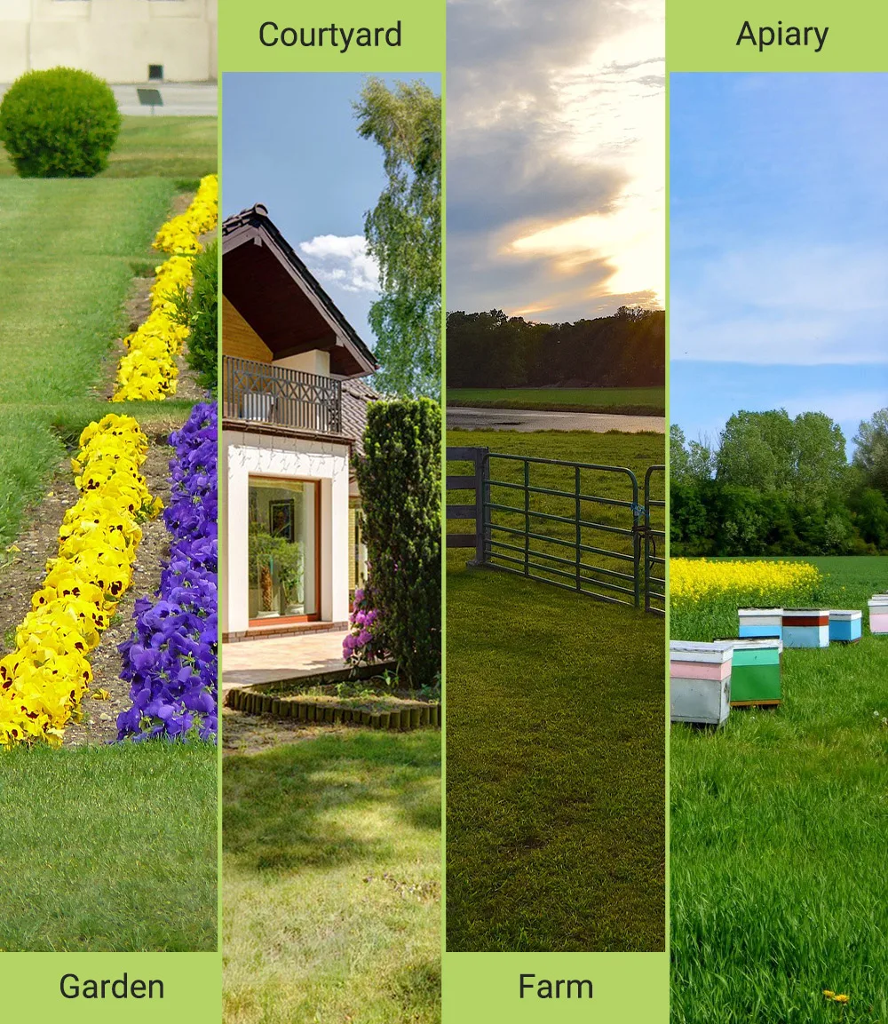 Scojet Garden Tools Hob 4 Wheels 16-20 inch Hand Push Lawn Mower Reel Mower Manual Cutting Grass Car