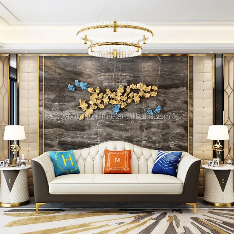 furniture modern designs classic living room leather sofa set