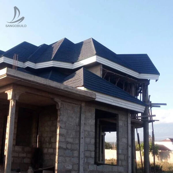 kenya color stone coated metal roofing shingles stone coated aluminium roofing