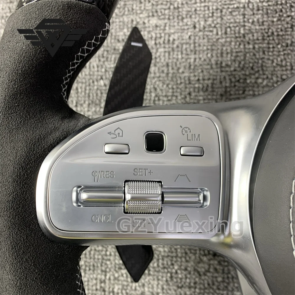 Подходит для Mercedes AMG A B C E GLS GLA S C63 W205 W204 W213 2012-2021 спортивный руль из углеродного волокна