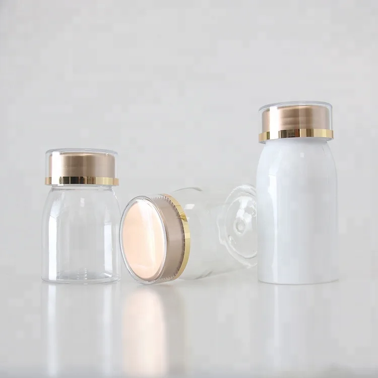 100ml open mouth Acrylic plastic health care products container medical pill bottle