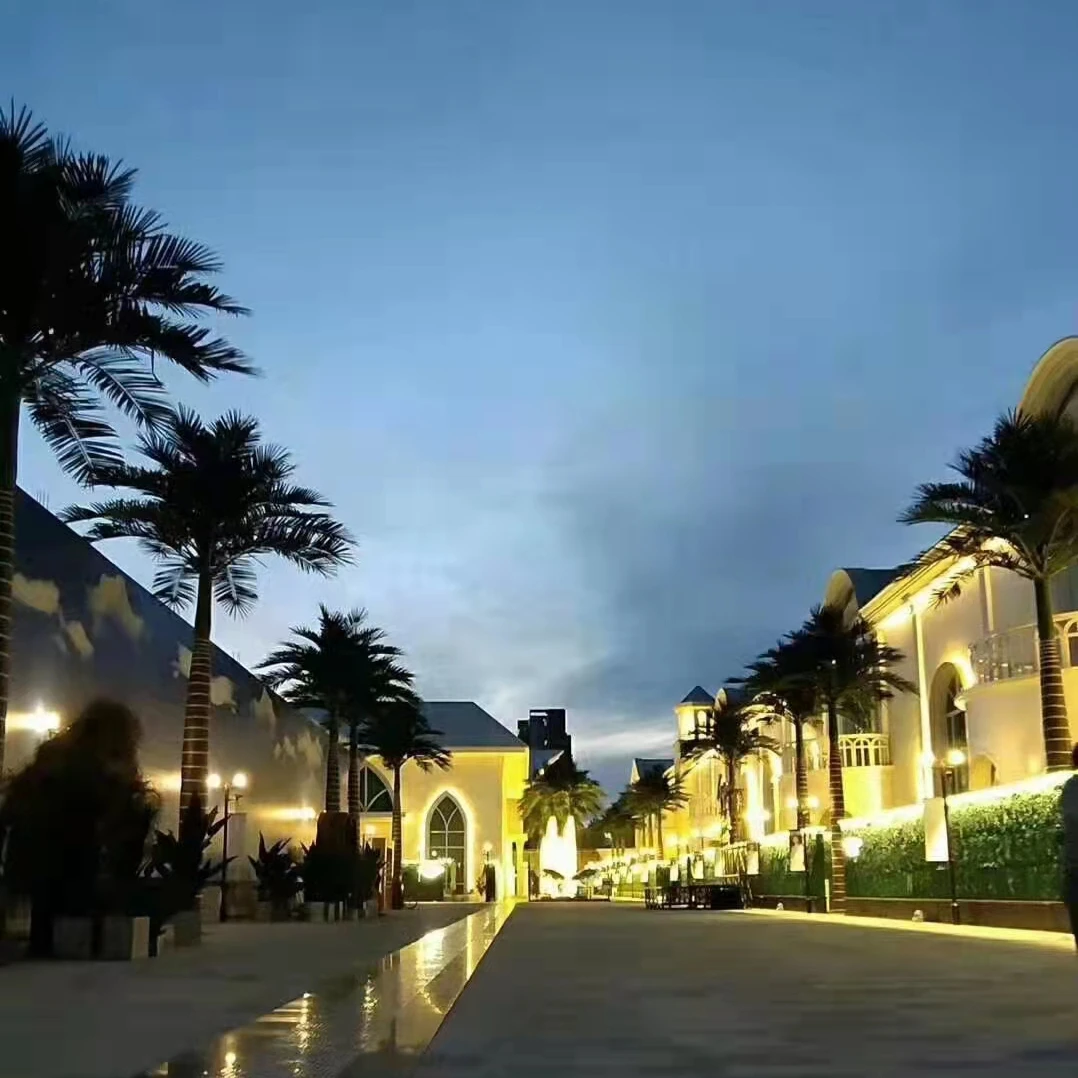 Simulated King Coconut big Tree Artificial Palm Tree with U-V protection for Landscape indoor Outdoor Decoration