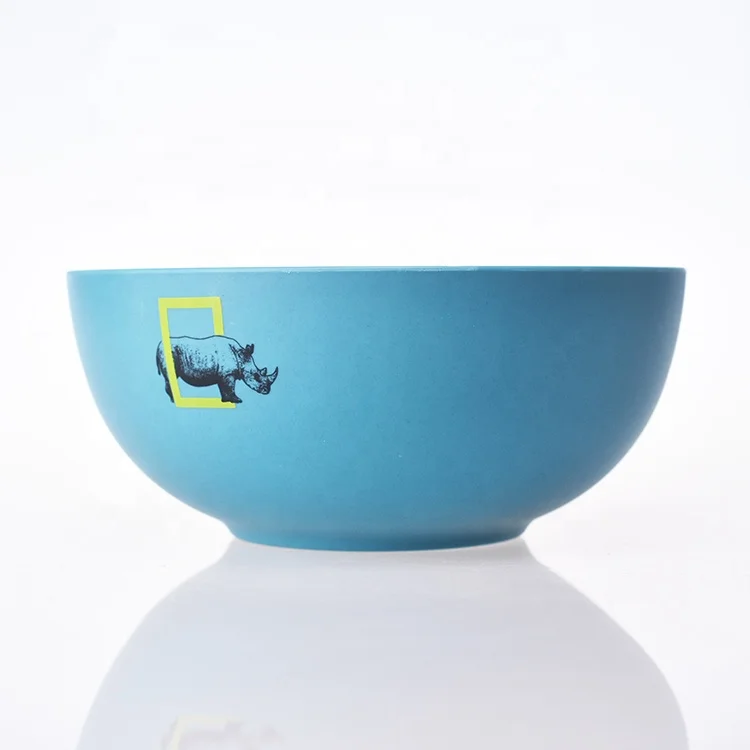 
Hot Sale Custom Logo Natural Eco Friendly Reusable Biodegradable Blue Bowls Round Salad PLA Bowl 