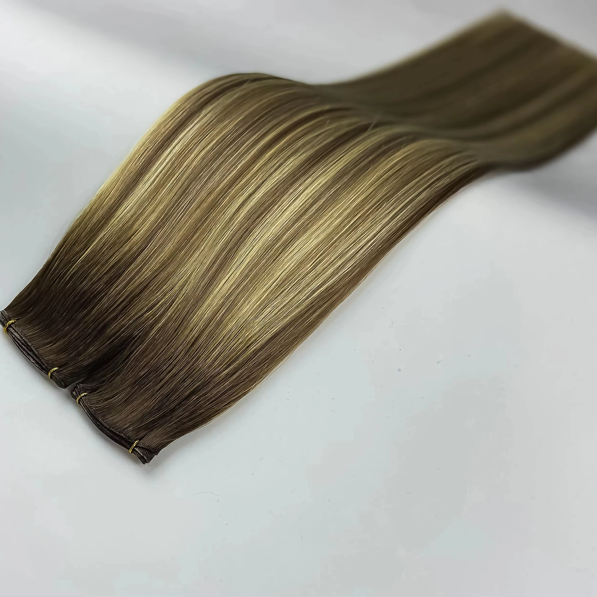 Оптовая продажа русские волосы Remy TLQ цветные 100% человеческие гениальный уток можно вырезать