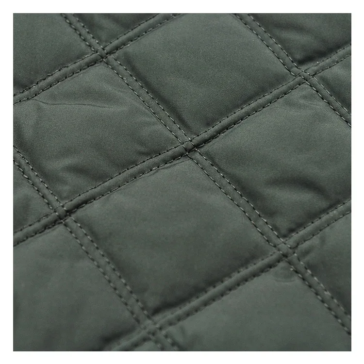 Comfortable double woven channel fabric 210T pongee cotton quilt for down jacket