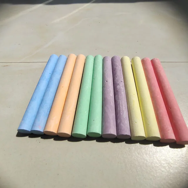 100pcs high quality dust-free chalk office and school teacher and student blackboard white and color  chalk