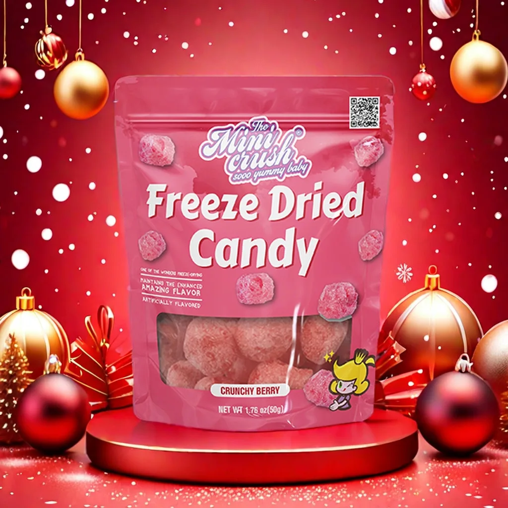 Crispy Freeze-Dried Gummy Berry Sweets Snacks Perfect Christmas Candy