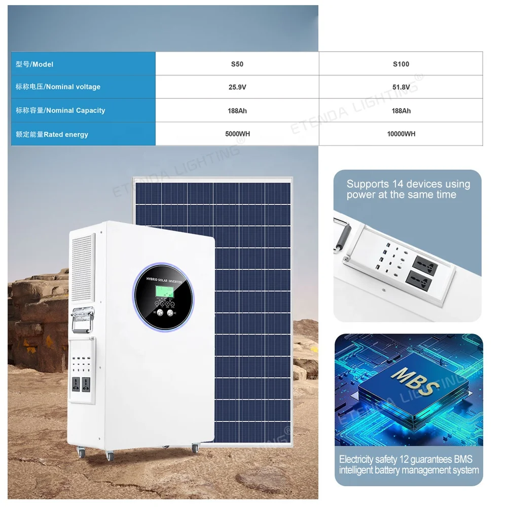 JD Pure Sine Wave Hybrid Solar Energy Storage System 5KW 10KW MPPT Solar Power Off Grid Full Set System Price For Home