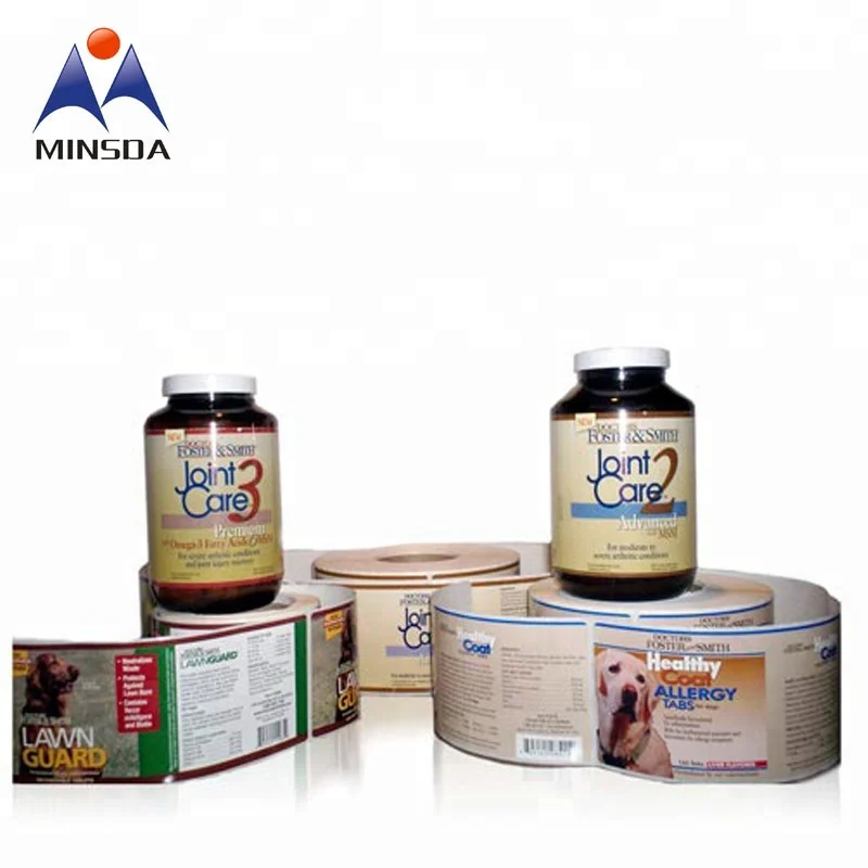 Minsda Custom High Quality Waterproof Daily Chemical Bottle Label Vial Sticker Factory Wholesale