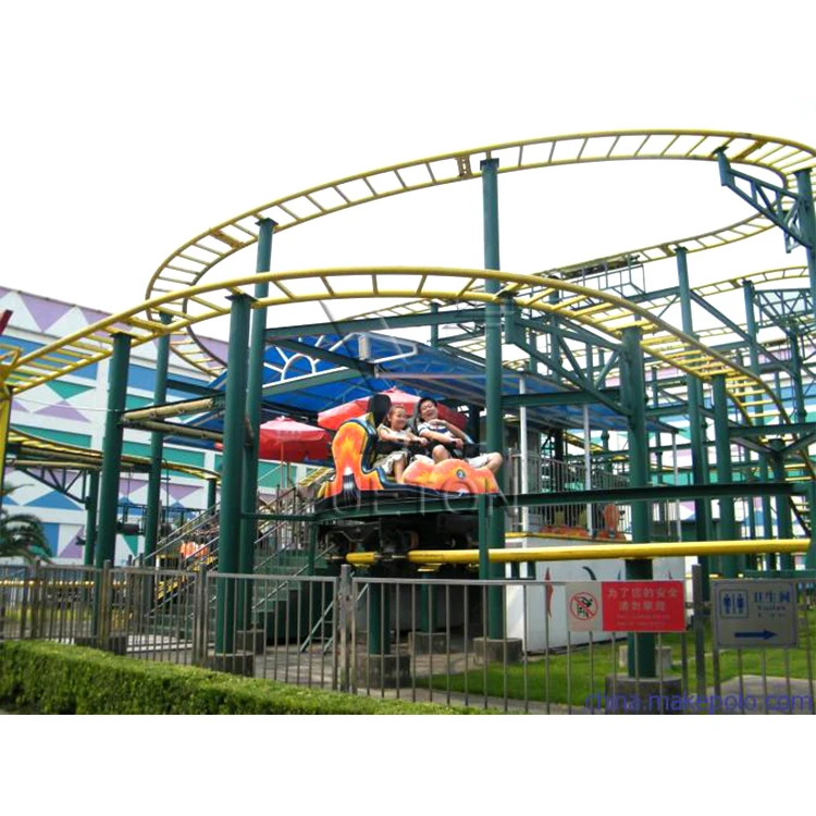 Huge Amusement Equipment Theme Park Rides Wild Mouse Roller Coaster For Sale