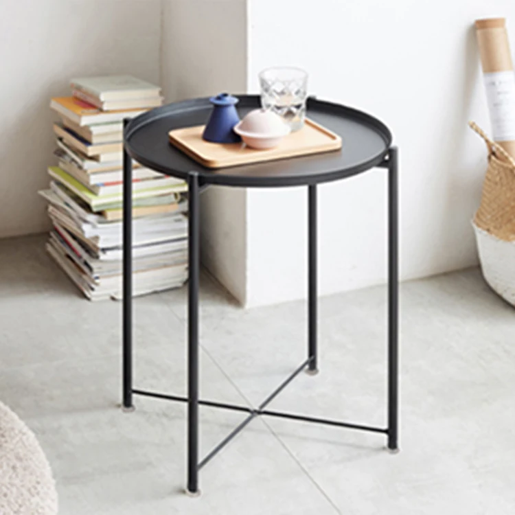 Modern  Iron round high Coffee Tables and Console Tables