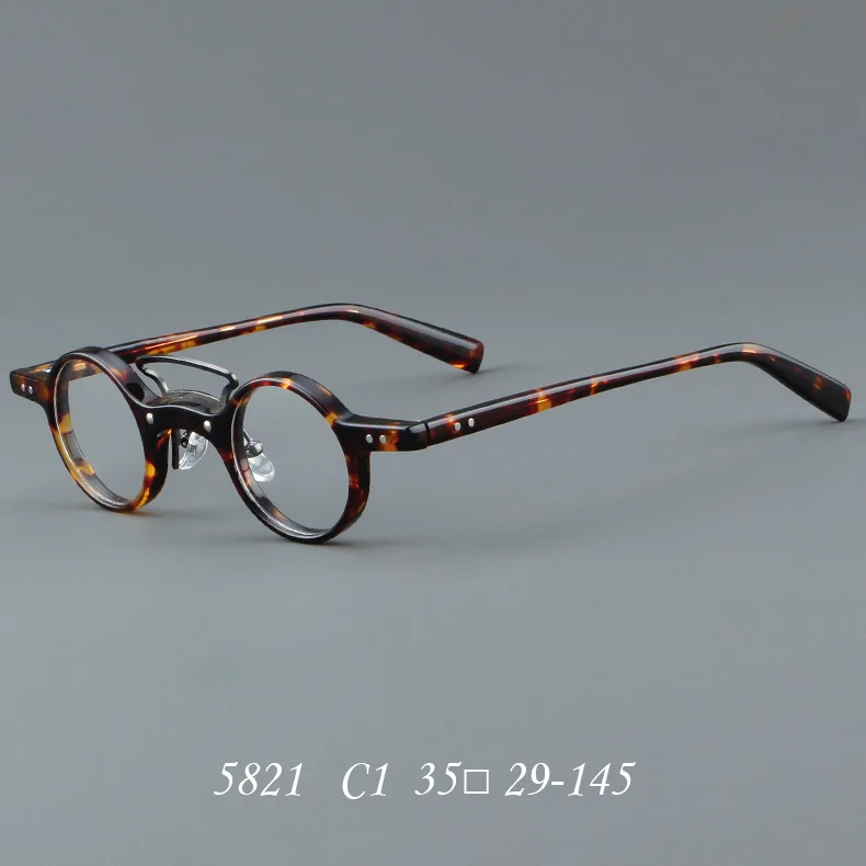 manufacturer mazuchelli fashion round frame tortoise Retro Drive  Small diamond acetate eyeglasses hand made