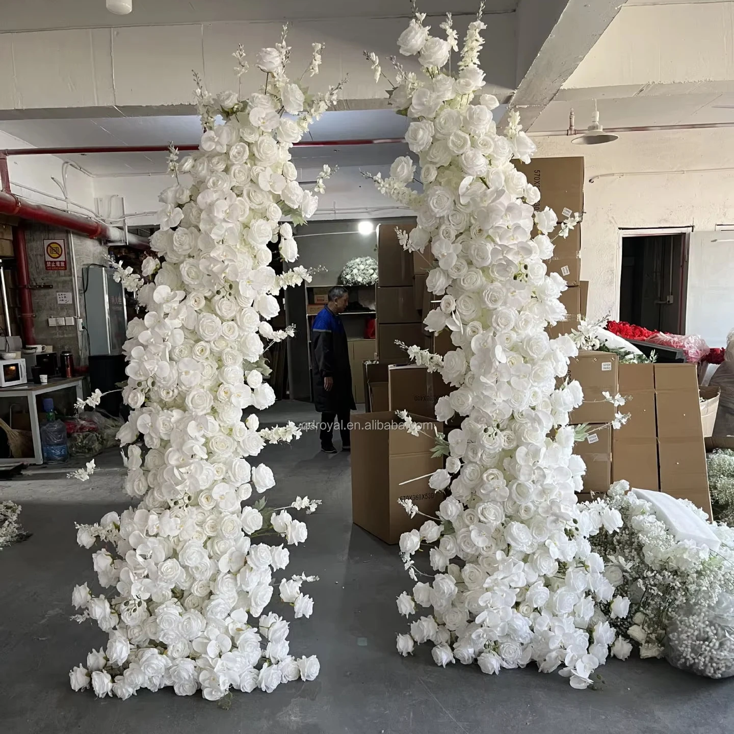 Colorful Silk Flower Wedding Background Wall Simulation Flower Stage Props Backdrop Flower Decor Wedding Floral Garden Arch