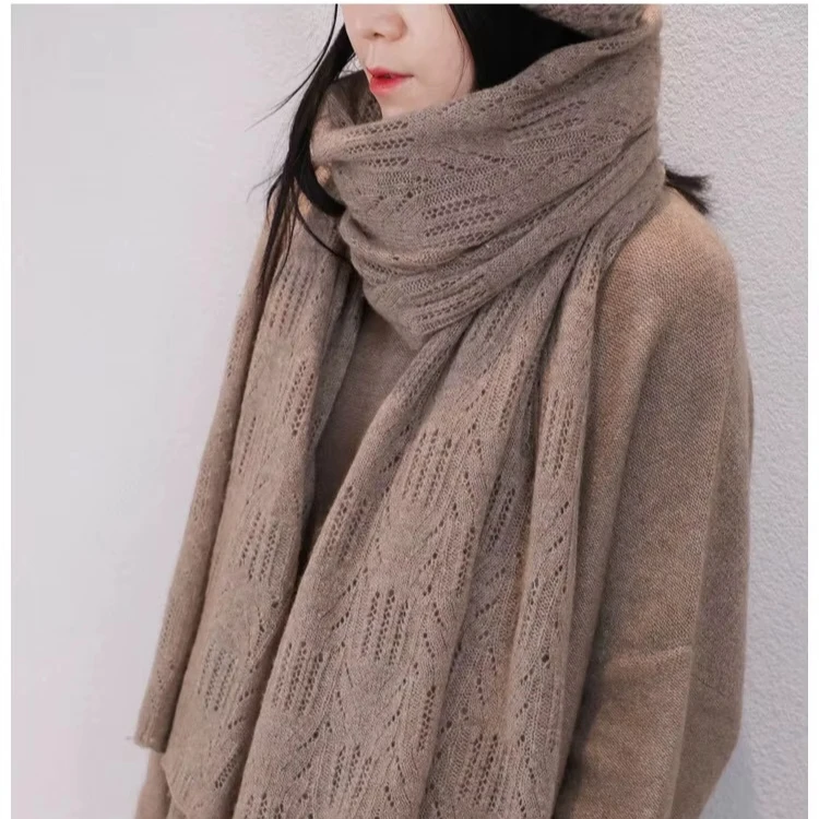 Wholesale customized cashmere scarf shawl, oversized cashmere fashion shawl
