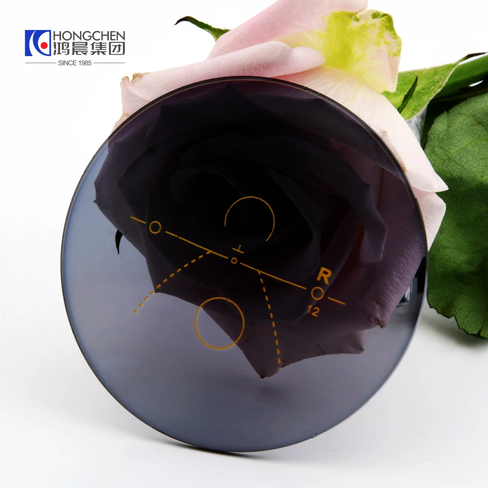 Hongchen Multifocal optical lenses photo grey prescreption lenses 1.56 photochromic progressive lens for reading glasses lens