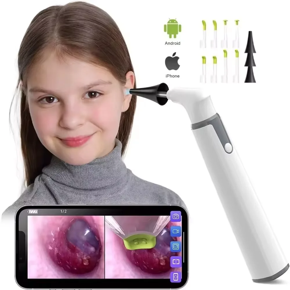 WiFi Ear Scope with 6 LED Lights for Kids and Adults Support Android and iPhone