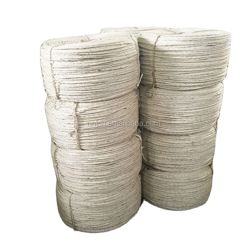 Twisted Packing Rope can be used for wire rope core packing and binding Diameter 1/4 inch 40kgs/Coil Sisal Rope