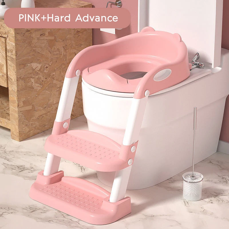 Blue Pink Step Stool Ladder Kids Potty Training Seat Baby Foldable Baby Potty Training Toilet Wholesale