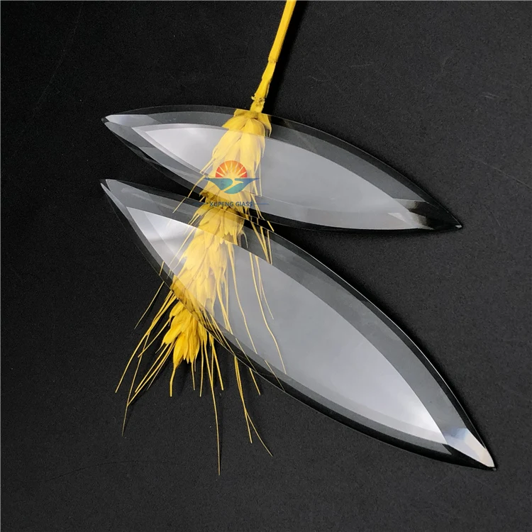 Glass subway tile Beveled Ultra Clear glass tiles  for Home Decoration Crafts