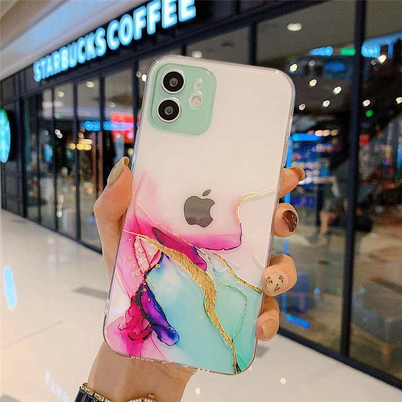 for iphone 13 pro max case marble soft tpu shockproof cover for iphone 13 famous design case