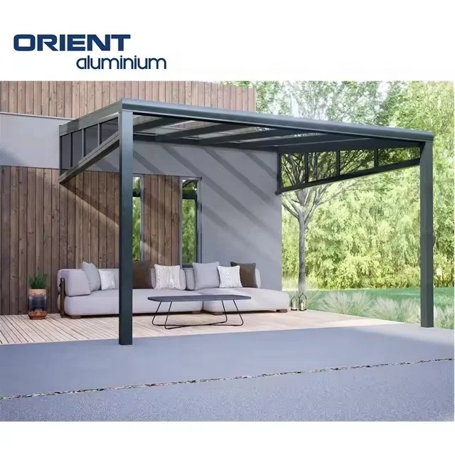 Outdoor Aluminum Sunroom Aluminium Frame Patio Covers Sunrooms & Glass Houses Solarium Winter Garden Free Standing Sunroom