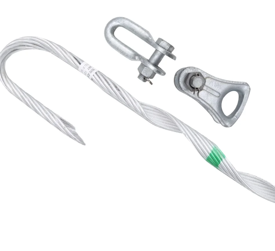ADSS OPGW optical fiber dipped galvanized preformed grip guy dead end for overhead line Power accessories for the power smart