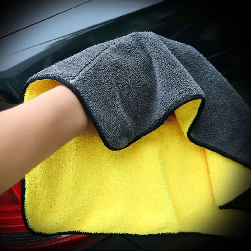 Custom high quality thicken washing cleaning cloth quick dry microfiber coral car wash towel
