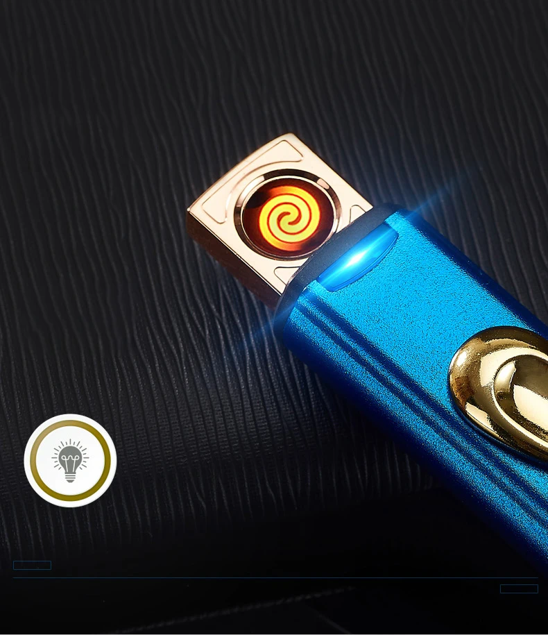 Перезаряжаемая электронная беспламенная сигарета USB Зажигалка для курения