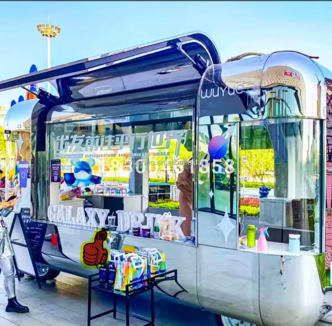 Coffee Shop Small Kitchen Hot Dog Trailer Mobile Coffee Truck Kiosk With Kitchen Equipment Mobile Food Truck Food Trailer