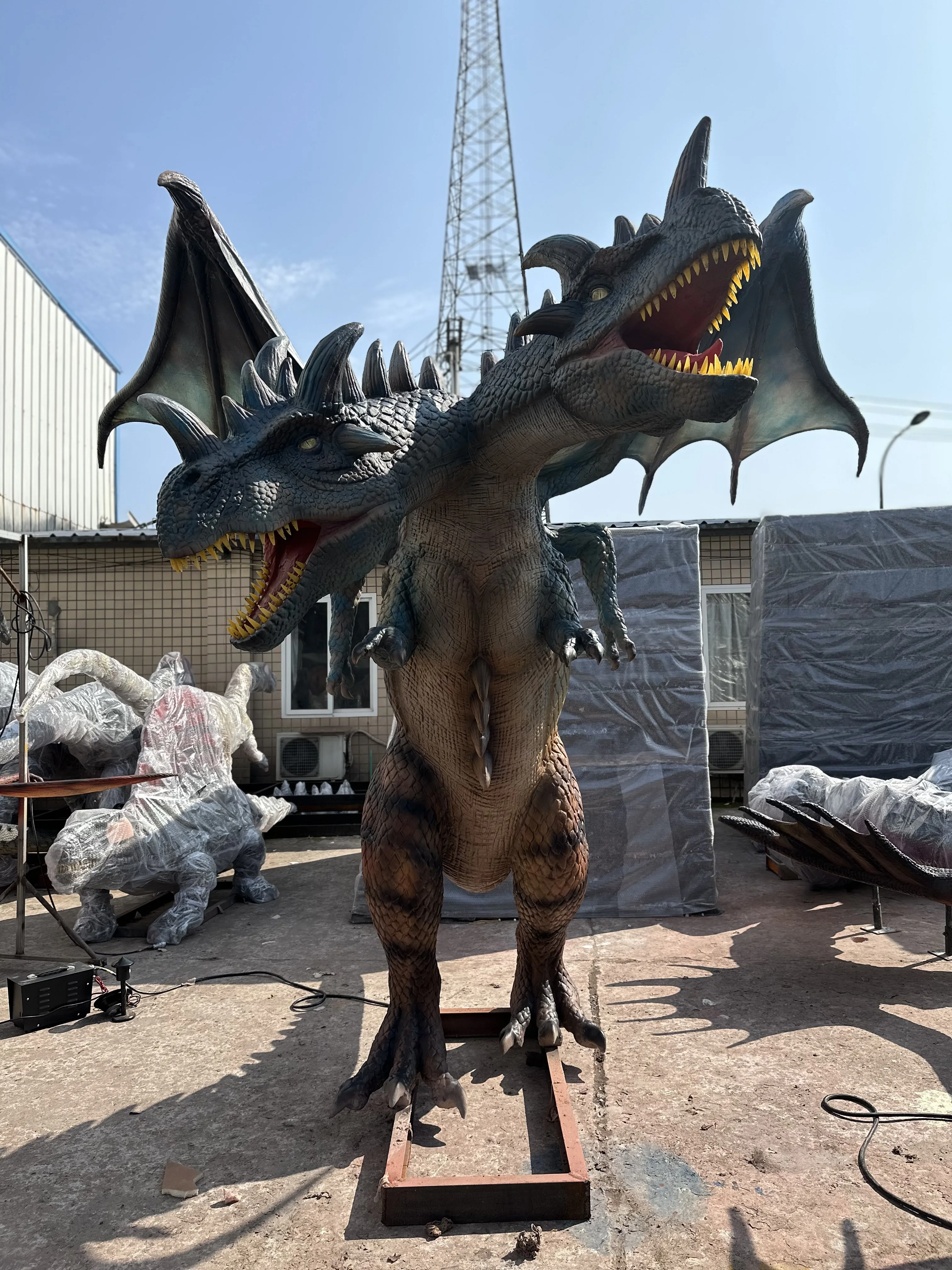 Dino523 Theme Park Robotic Mechanical Moving simulation Large Dragon Model for Sale