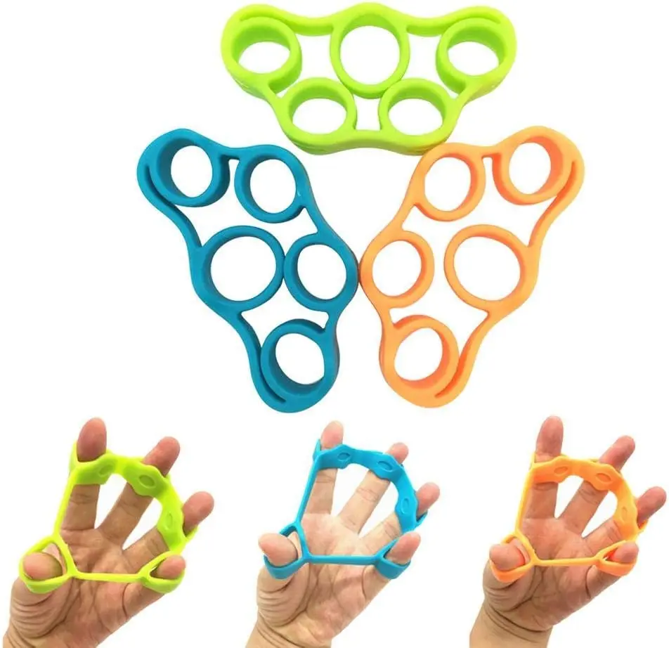Qishuang Hand Grip Strengthener,Resistance Bands Finger Exerciser,Finger Stretcher Grip Strength Trainer