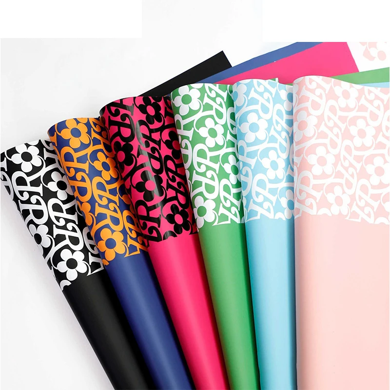 20Sheets/Bag  Luxury Brands Waterproof Flower Wrapping Paper Wholesale Florist Supplies Korean Flower Packing Paper