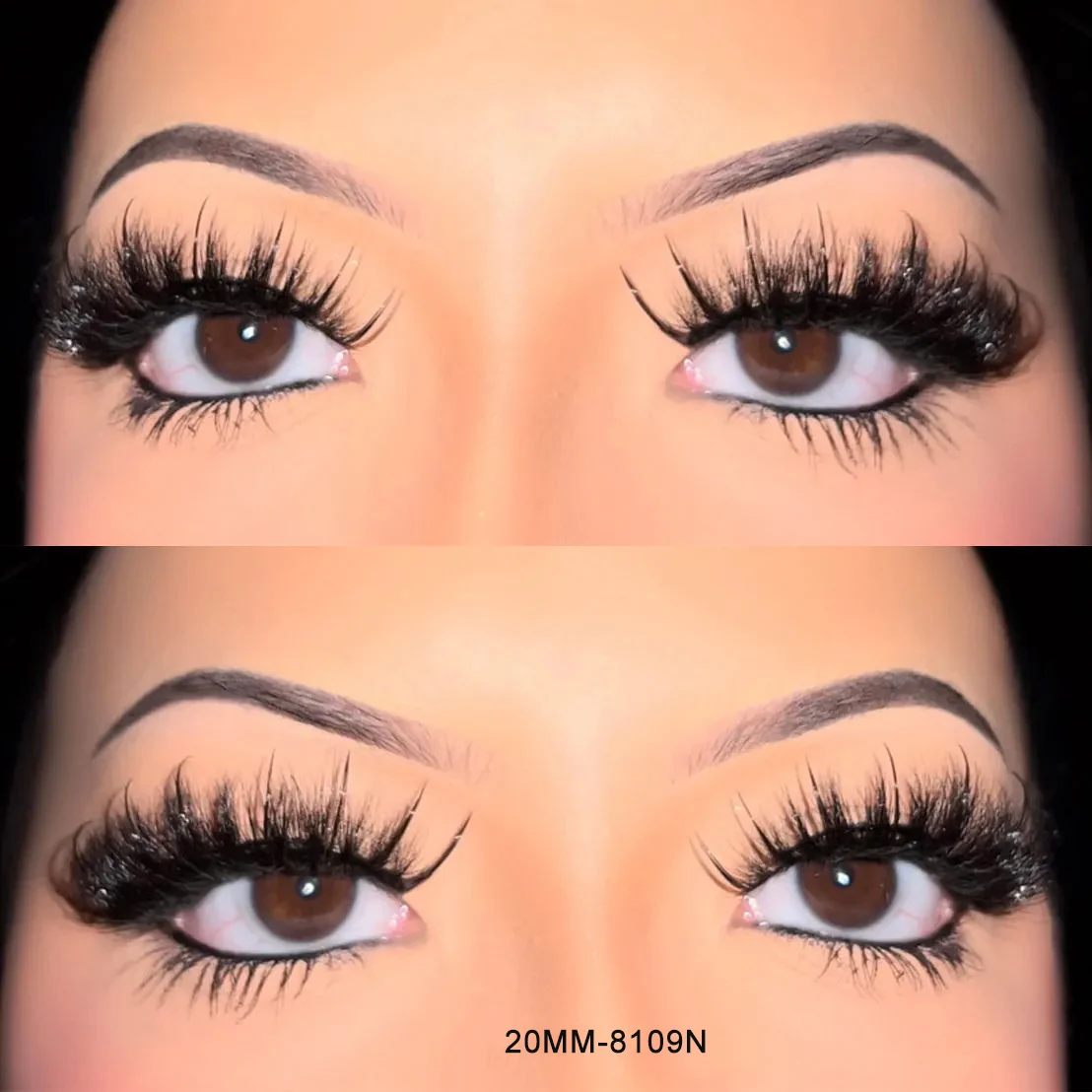 False Wet Lashes Look Like Eyelash Extensions Fluffy 3D 15-20Mm Wet Look Lashes Russian Wet Look Mink Lashes