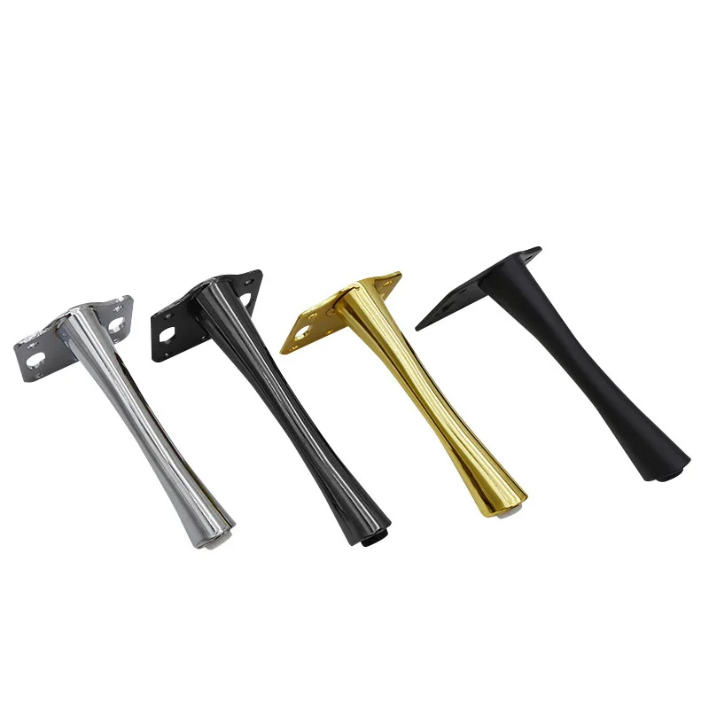 Lichuan 18cm Golden Metal Sofa Legs with Popular Design China Factory Furniture Accessories for Sofa and Cabinet Furniture Legs