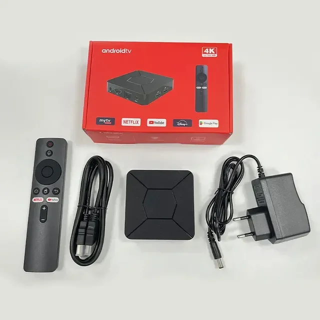 GYS Factory Original Android box Q5 ATV Android 10.0 OS 4K Smart TV Box Allwinner H313 Media Player 2GB 8GB ATV Voice Remote