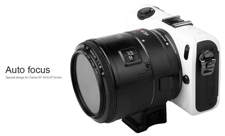 Kaliou EF-NEX Характеристическая вязкость полимера объектив для подключения адаптера кольца с портом USB объектива USM Canon EF/EF-S камеры Sony