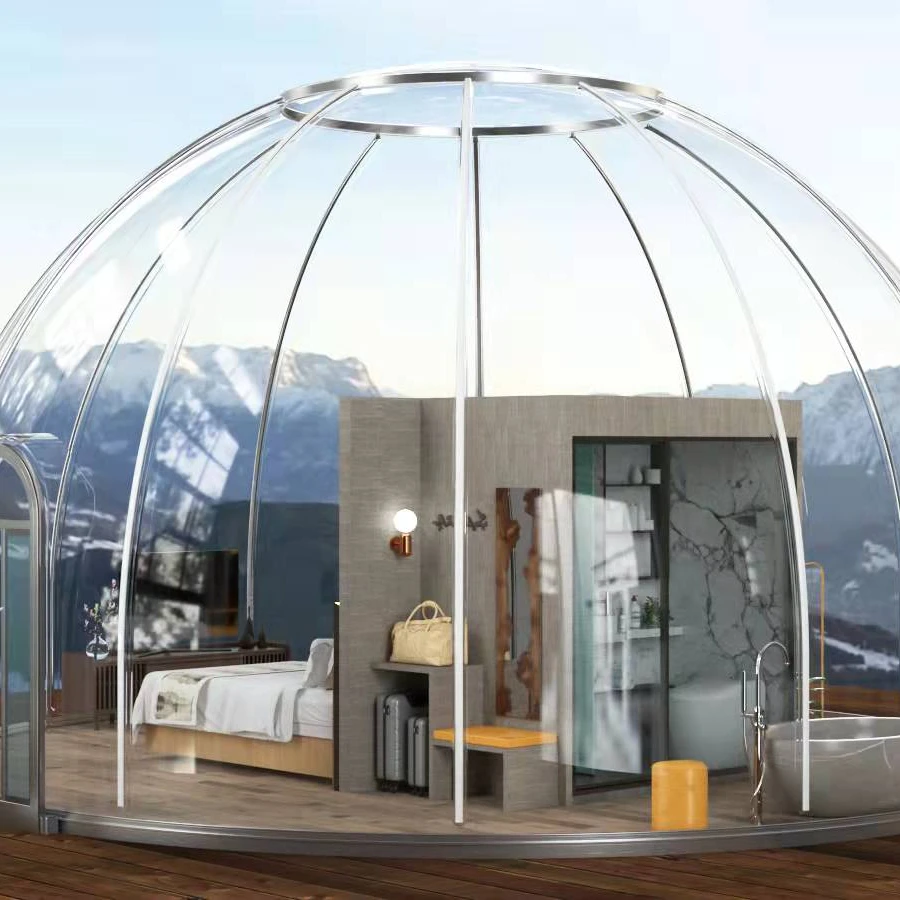 Popular Smart Star Room Polycarbonate Dome Tent Hotel Transparent Prefab Dome House