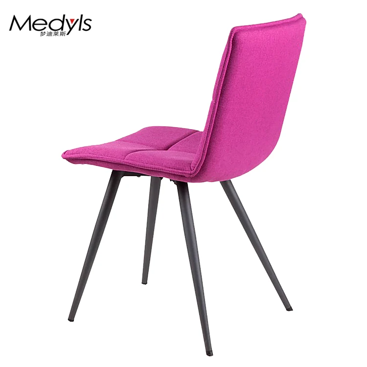 Modern Promotion PU Velvet Fabric&Sandy Black Powder Coating Dining Chair For Restaurant Reception Factory Wholesales Hot Sale