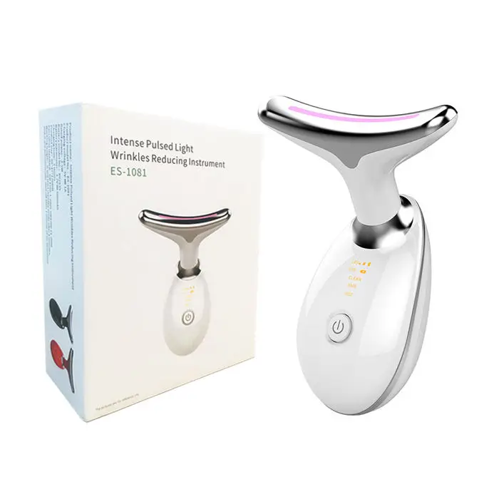 Rechargeable Anti aging Wrinkle Beauty Device Neck Lift Face Lifting Massager Vibration Skin Tighten Reduce Double Chin
