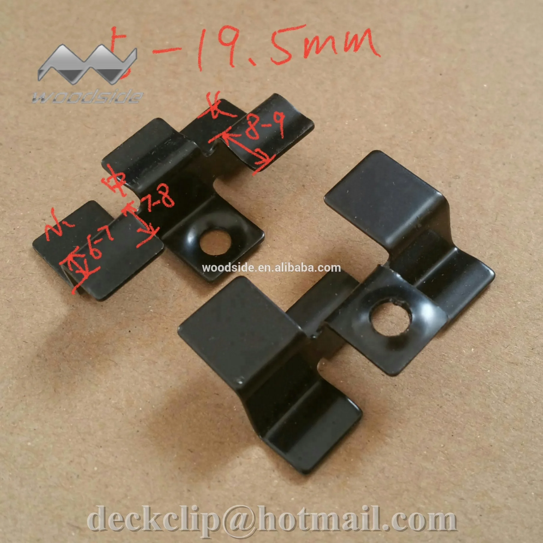 
Outdoor floor fittings,Wood plastic composite decking floor clips plastic clips stainless steel clips 