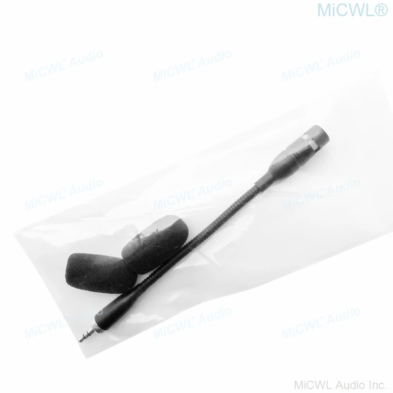 Portable Gooseneck Interview Music Instrument Cardioid Microphone For EW SK100 300 500 G2 G3 G4 G5 BodyPack Transmitter