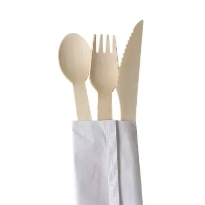 
Bio-degradable Wholesale Custom Wood cutlery spoon knife fork for Housewarming Gift 