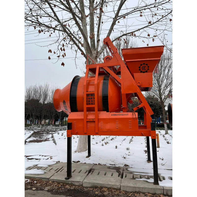 Self-loading Drum Hydraulic Dump Hopper Concrete Mixer Concrete Mixer