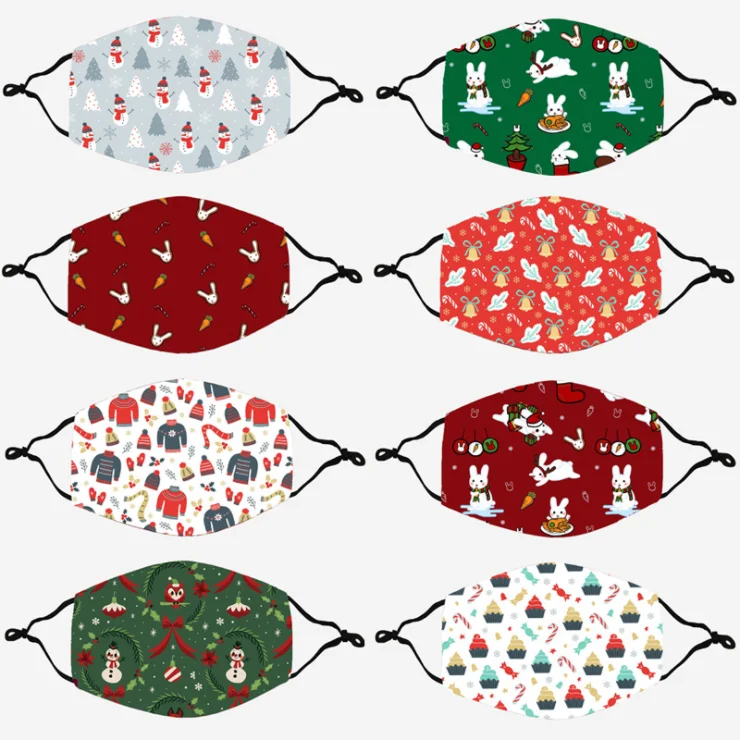 
2020 Wholesale Printed Cotton Designers Facemask Reusable Prix Masque Jetable Fashionmask Custom Maskes 
