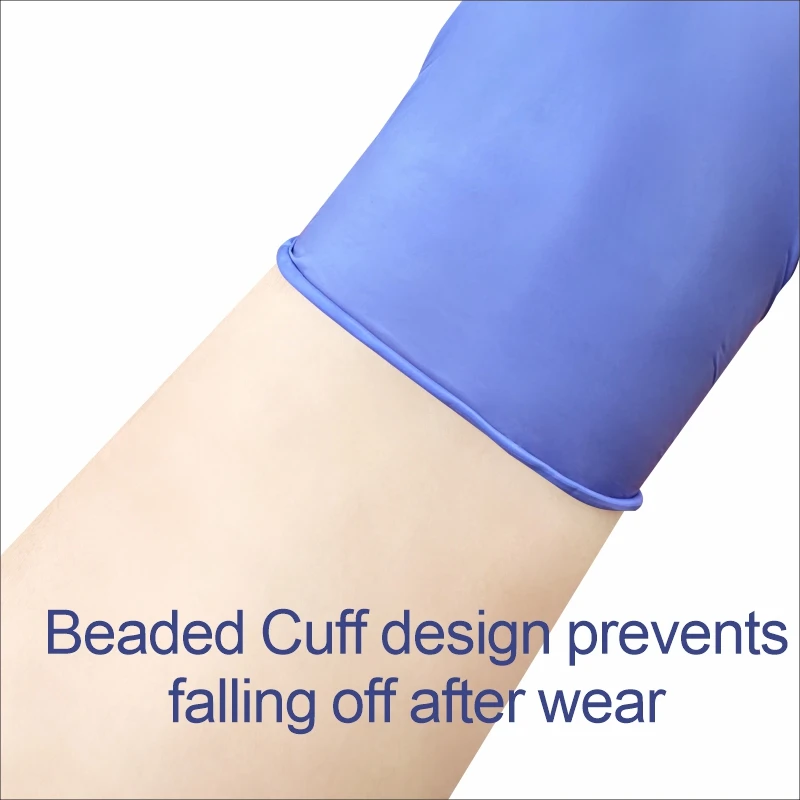 Disposable Nitrile Gloves Blue Free Powder Latex Free 3.5g for Food Contanct Baking Cooking gloves Waterproof Safety Gloves