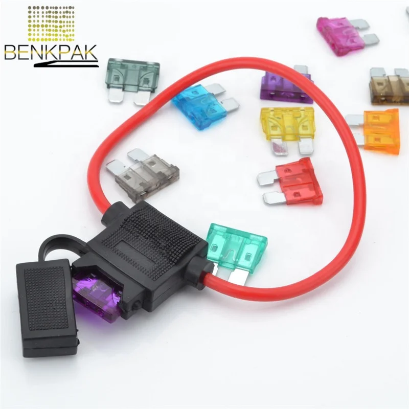 Medium blade Auto fuse +1pcs waterproof auto Fuse Holder