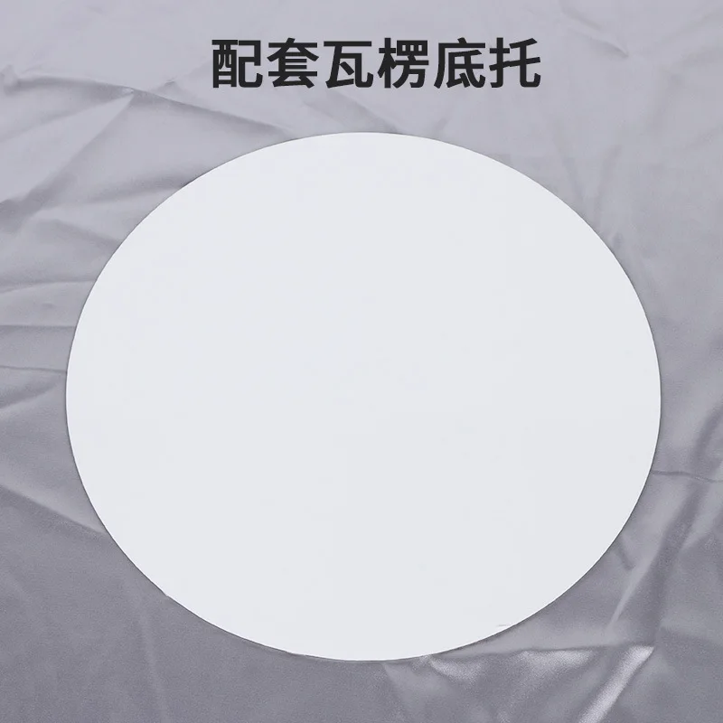 10*10*5 inch  white kraft paper cake box and board flat